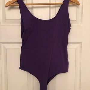 Purple cotton bodysuit